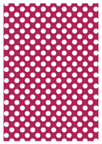 Printed Wafer Paper - Small Dots Bright Pink - Click Image to Close